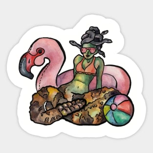 Malibu Medusa Sticker